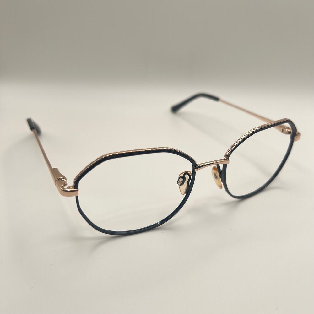 Via Spiga Fiametta 500 Zyloware Black Silver Frame Only 53-18-135 Excellent Cond